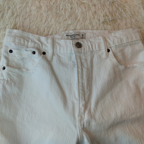 New Abercrombie & Fitch The Skinny High Rise Jeans White Size 28 - Picture 7 of 11